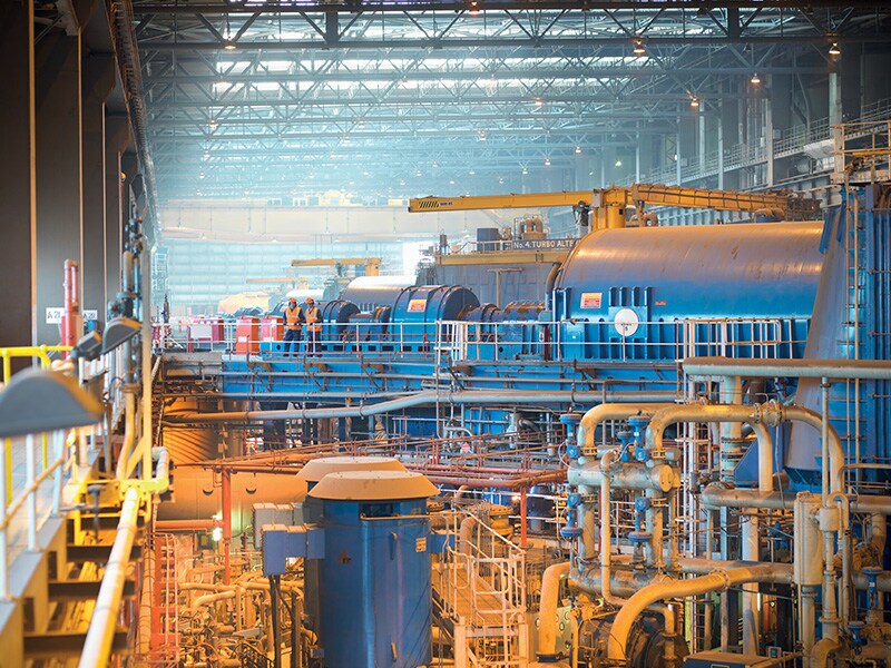Oil and Gas in Halocarbon Systems